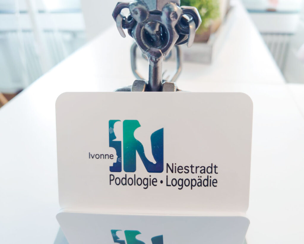 Visitenkarten Podologie und Logopädie Niestradt